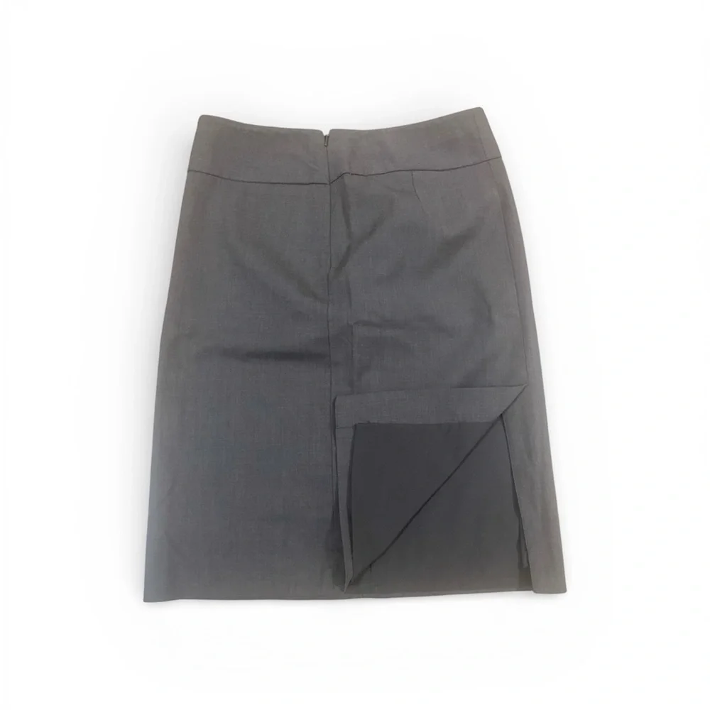 Banana Republic Size 2 Charcoal Grey Skirt | 22.5” Length Minimalist Office Chic
